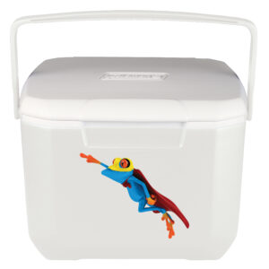 Coleman 16 Qt Cooler with Bale Handle and full color direct imprint